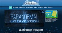 Desktop Screenshot of lifesizeentertainment.com