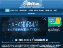 Tablet Screenshot of lifesizeentertainment.com